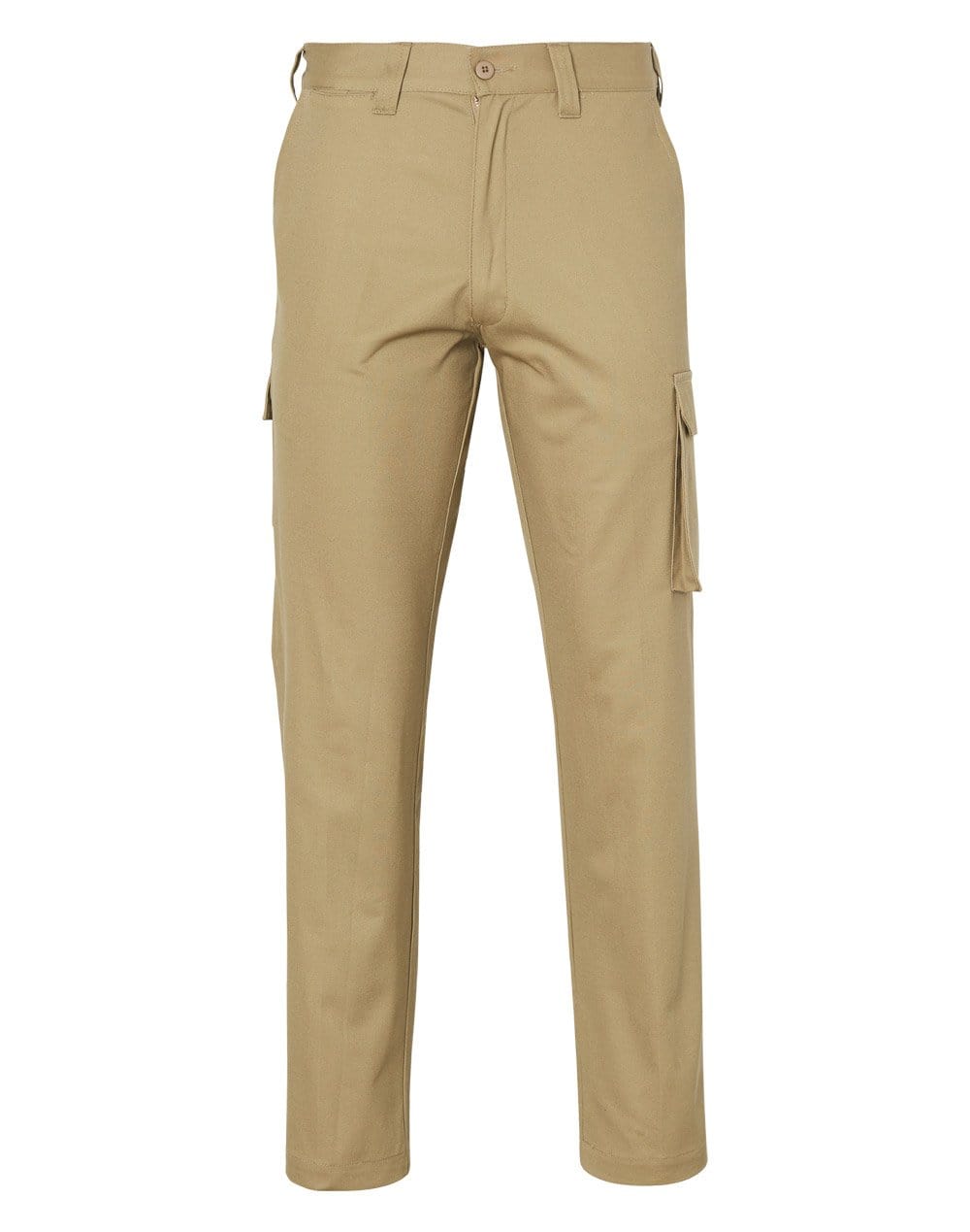 MEN'S HEAVY COTTON PRE-SHRUNK DRILL PANTS Stout Size WP08 Work Wear Benchmark Khaki 87S 